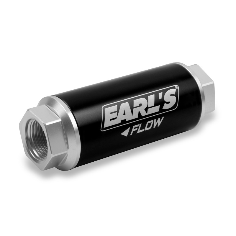 Earl’s Performance 230620ERL – Billet Aluminum In-Line Fuel Filter