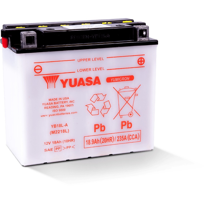 Yuasa Battery YUAM2218LTWN – Yuasa YB18L-A Yumicron 12-Volt Battery