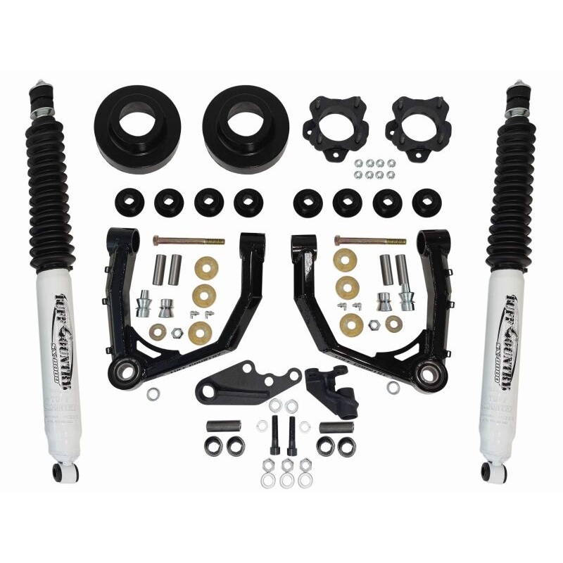 Tuff Country 53226KN – 2022+ Toyota Tundra 3in Lift w/ Boxed Uniball Control Arms w/ Front Diff Drop & Shocks