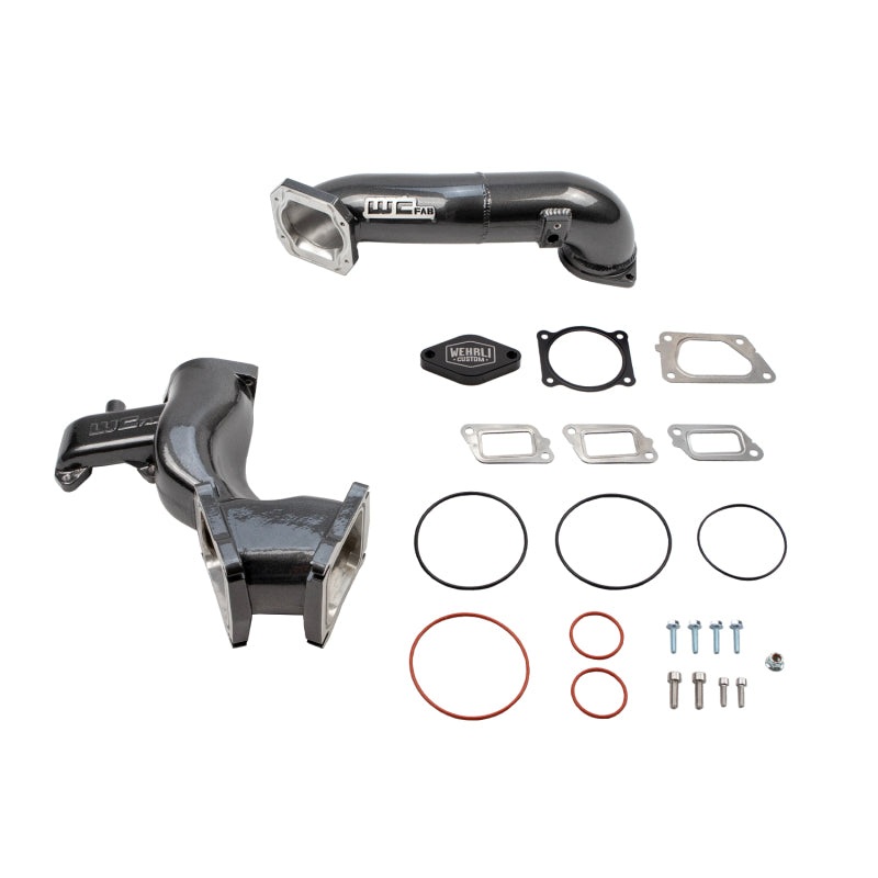 Wehrli WCF100165-GW – 11-16 Chevrolet 6.6L LML Duramax High Flow Y-Bridge Kit – Gloss White