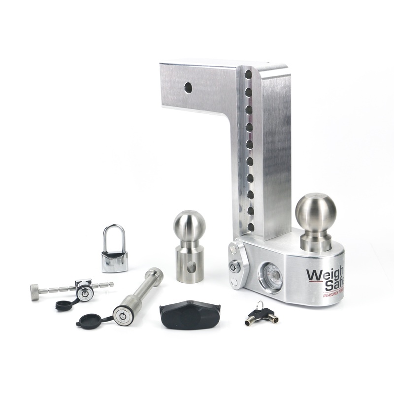 Weigh Safe WS10-3-SET – 10 Drop Hitch with 3 Shank Keyed Alike WS05, WS11, WS12 Included