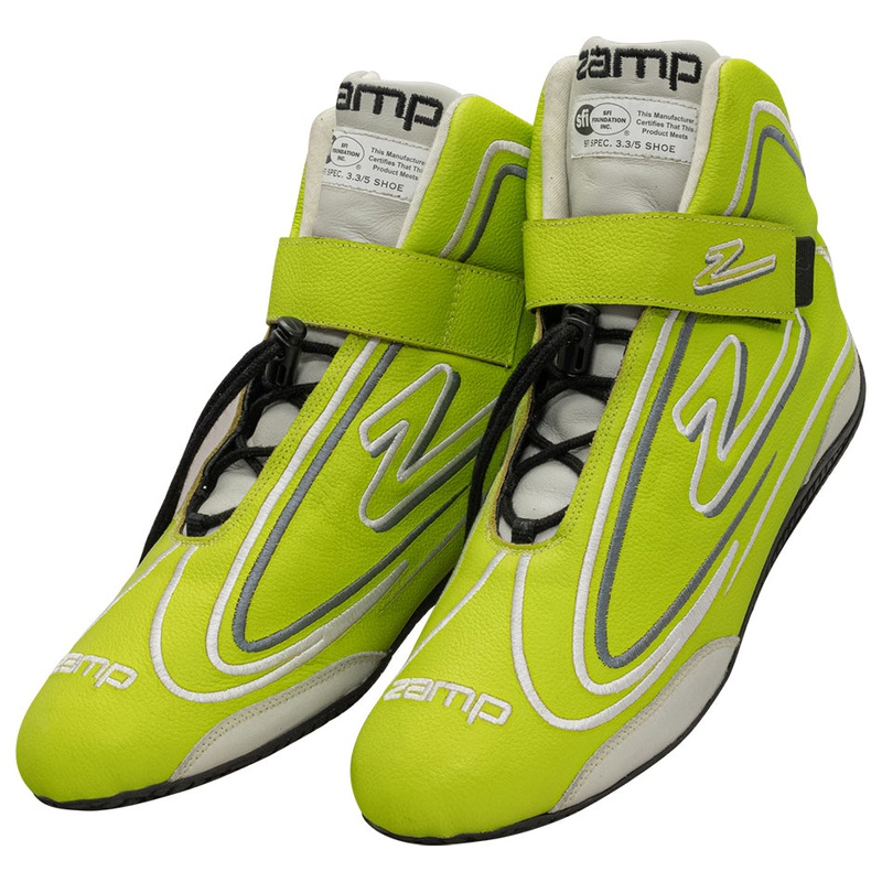Zamp RS003C0910 – Shoe ZR-50 Neon Green Size 10 SFI 3.3/5