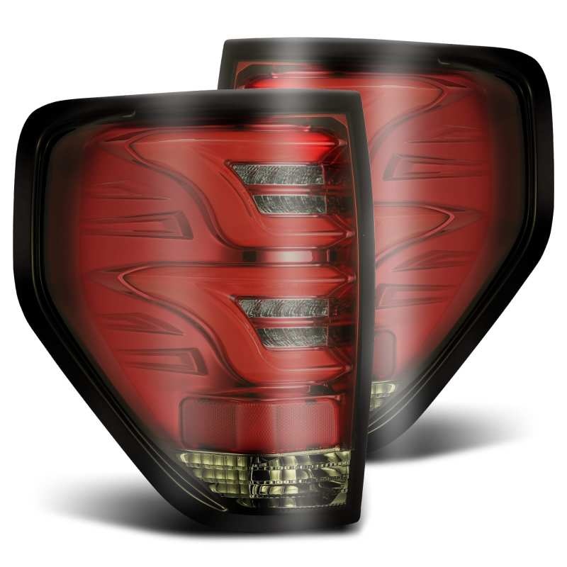 AlphaRex 650020 – 09-14 Ford F-150 (Excl Flareside Truck Bed Models) PRO-Series LED Tail Lights Red Smoke