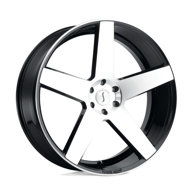 Status 2295EMP155120F74 – Empire 22X9.5 Gloss Black W/ Machined Face