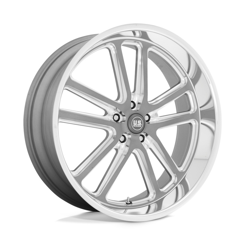 US Mags U13024907350 – U130 Bullet 24X9 Textured Gunmetal W/ Mill Edge
