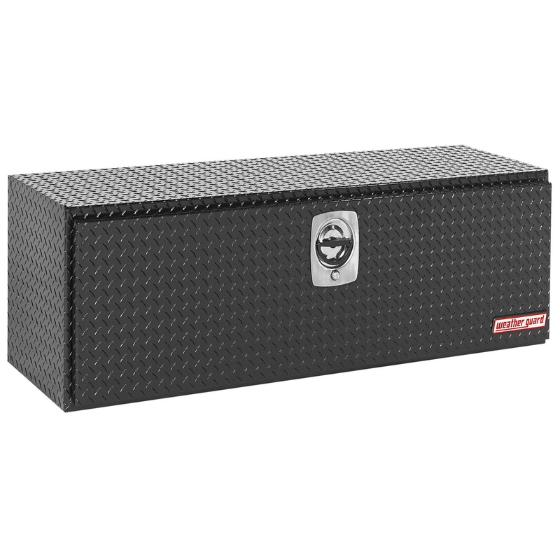 WEATHER GUARD 648-5-02 – Truck Box; 48 in. Standard Underbed; Aluminum; Gloss Black Finish;
