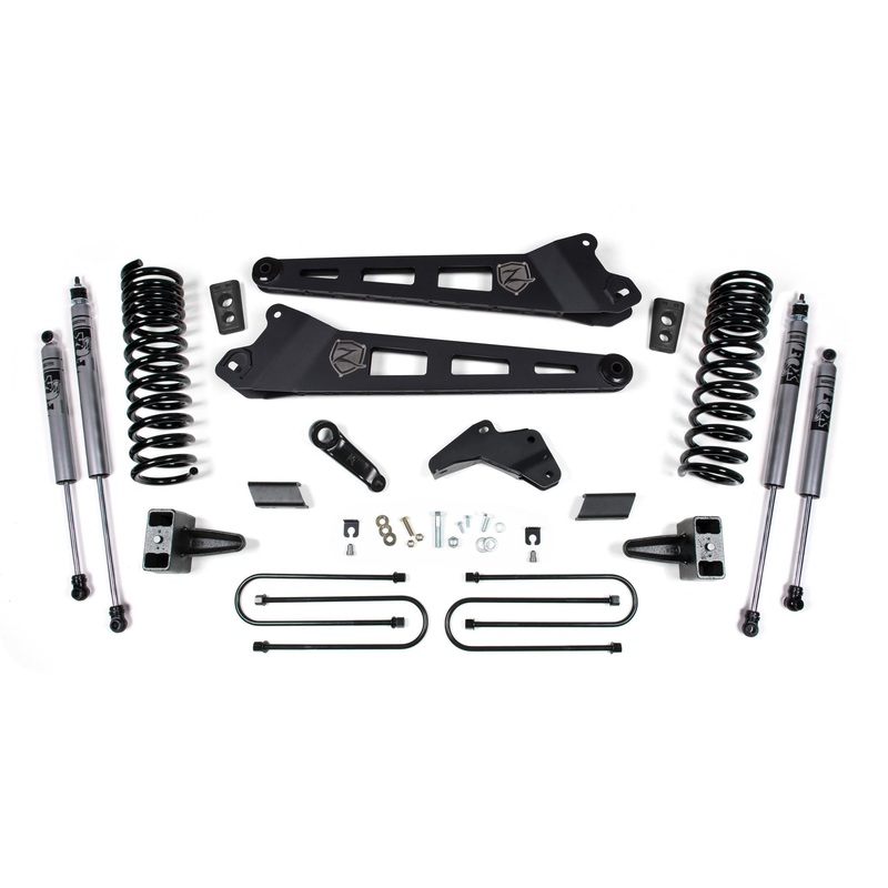 Zone Offroad ZOND57F – 13-14 Dodge RAM 3500 6.5 Inch Replacement Radius Arm Lift Kit Diesel Fox Shocks  Offroad