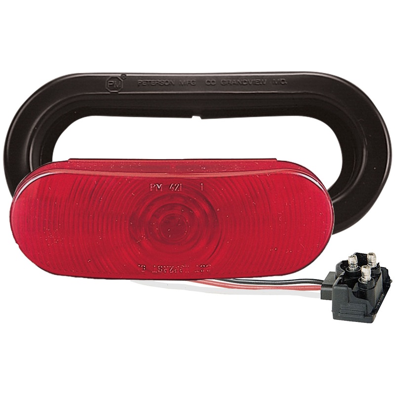 Peterson V421KR – INCANDESCENT STOP/TURN/TAIL, OVAL, KIT, 6.50X2.25