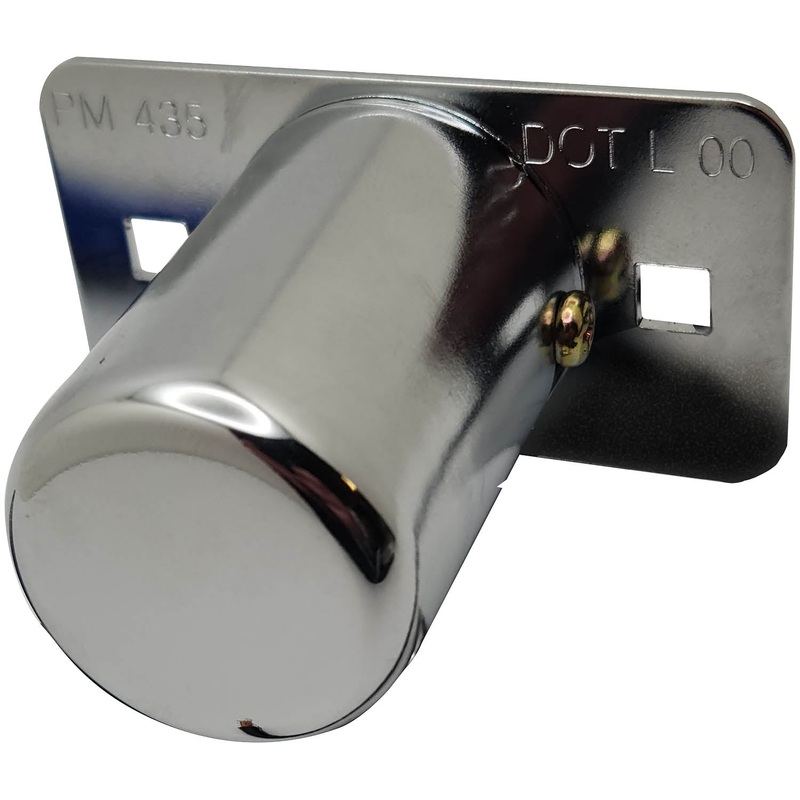 Peterson V435 – INCANDESCENT LICENSE LIGHT, OBLONG, CHROME, 2.75X1.50