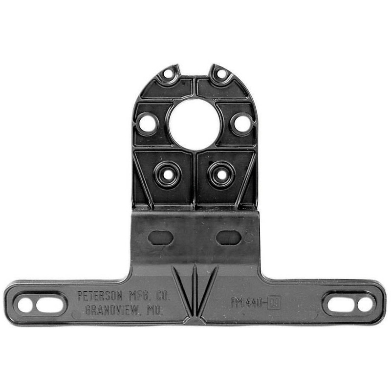 Peterson V440-09 – LICENSE BRACKET, UNIVERSAL, BLACK PLASTIC, 8.5X2.75