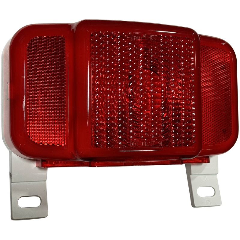 Peterson V457L – INCANDESCENT THIN LINE, COMBINATION, RECTANGULAR, W/LICENSE LIGHT