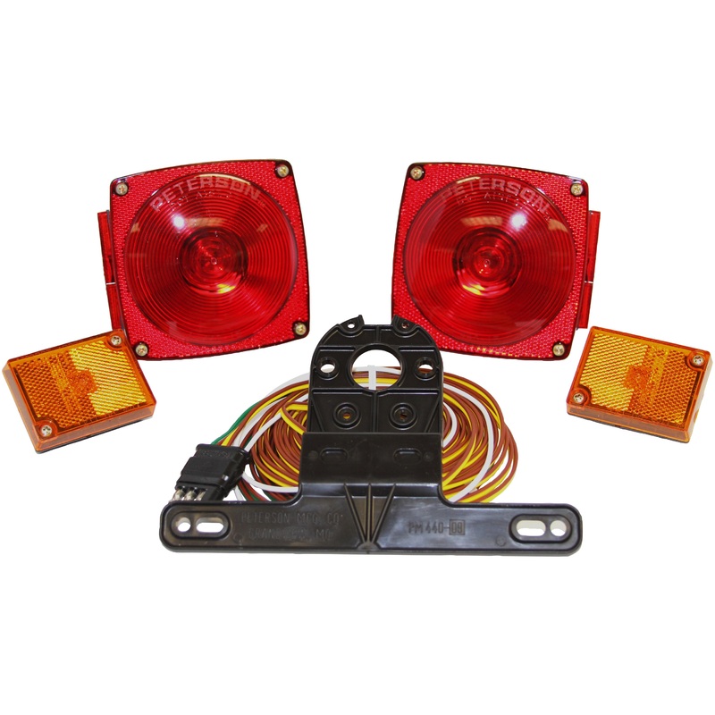 Peterson V540 – TRAILER LIGHT KIT, UNDER 80, COMPLETE, 4.75X4.50