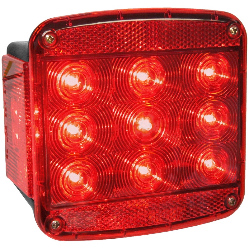 Peterson V840 – LED STOP/TURN/TAIL & SIDE MARKER LIGHT RECTANGULAR SUBMERSIBLE W/O LICENSE LIGHT