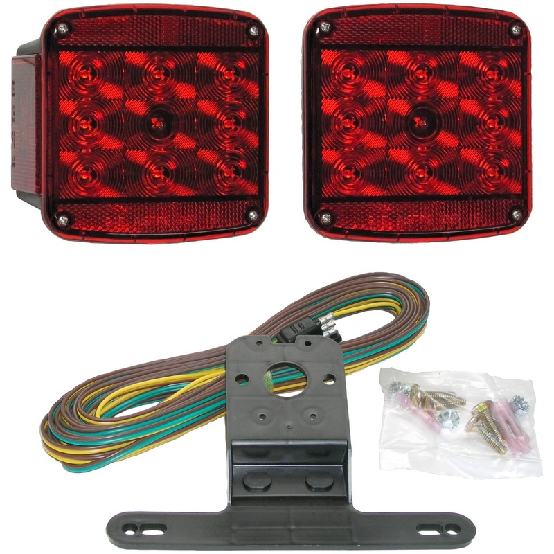 Peterson V941 – LED STOP/TURN/TAIL, & SIDE MARKER, RECTANGULAR, SUBMERSIBLE, UNDER 80, KIT