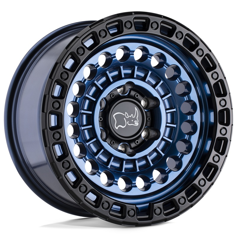 Black Rhino Wheels 2095STN128170U25 – Sentinel 20X9.5 Cobalt Blue W/ Black Ring