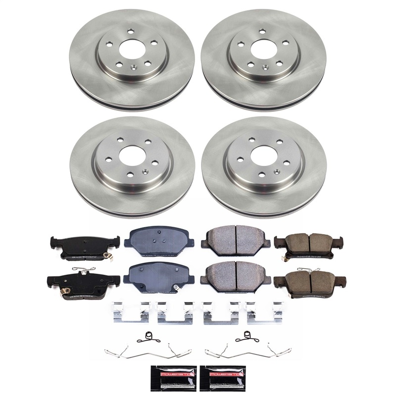 PowerStop KOE9153 – OE Stock Replacement Low-Dust Ceramic Brake Pad and Rotor Kit