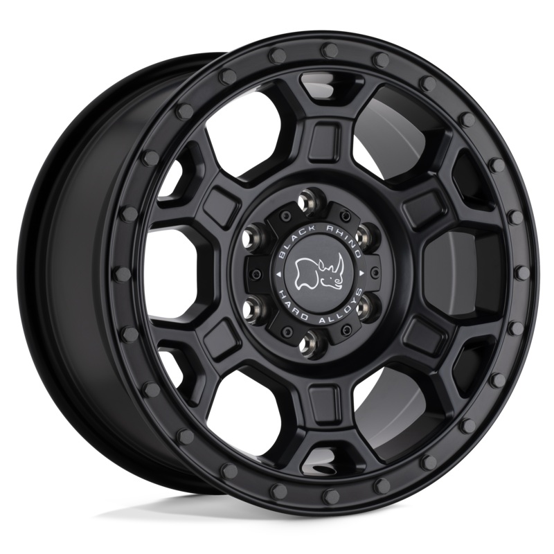Black Rhino Wheels 1880MHL485160M65 – Midhill 18X8 Matte Black W/ Gunmetal Bolts