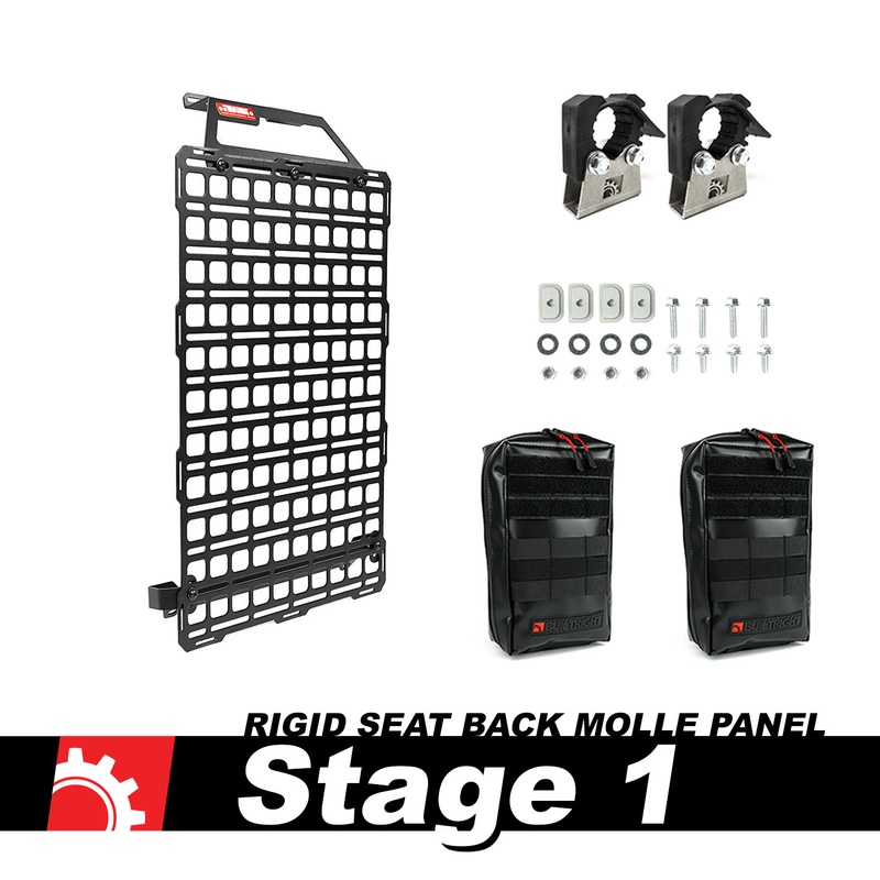 BuiltRight Industries 111020 – 2015+ Ford F-150 & Raptor Seat Back Tech Plate MOLLE Panel – Stage 1&2 Kit