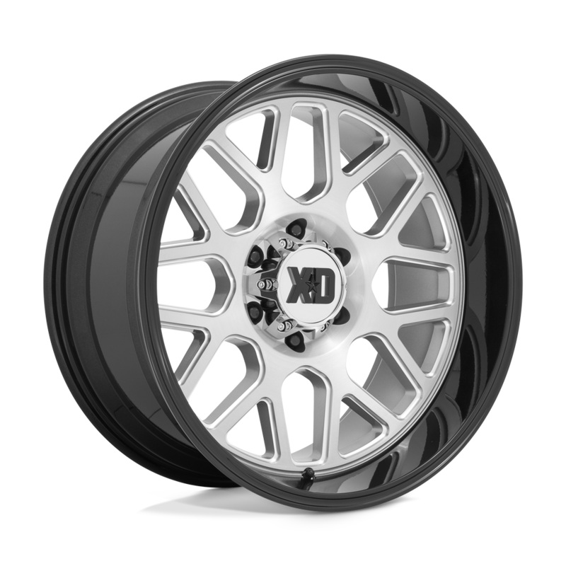 XD Wheels XD84922287544N – Xd849 Grenade Ii 22X12 Brushed Milled W/ G-Black Lip