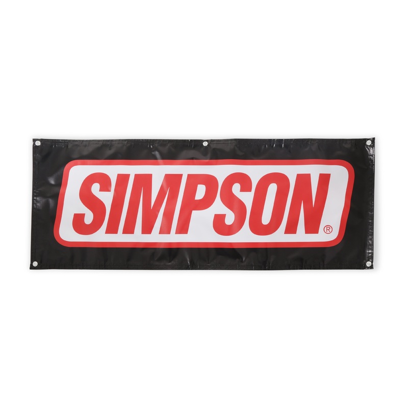 Simpson Safety 36-528 – SIMPSON BANNER 2 FT X 5 FT Black/Red/White