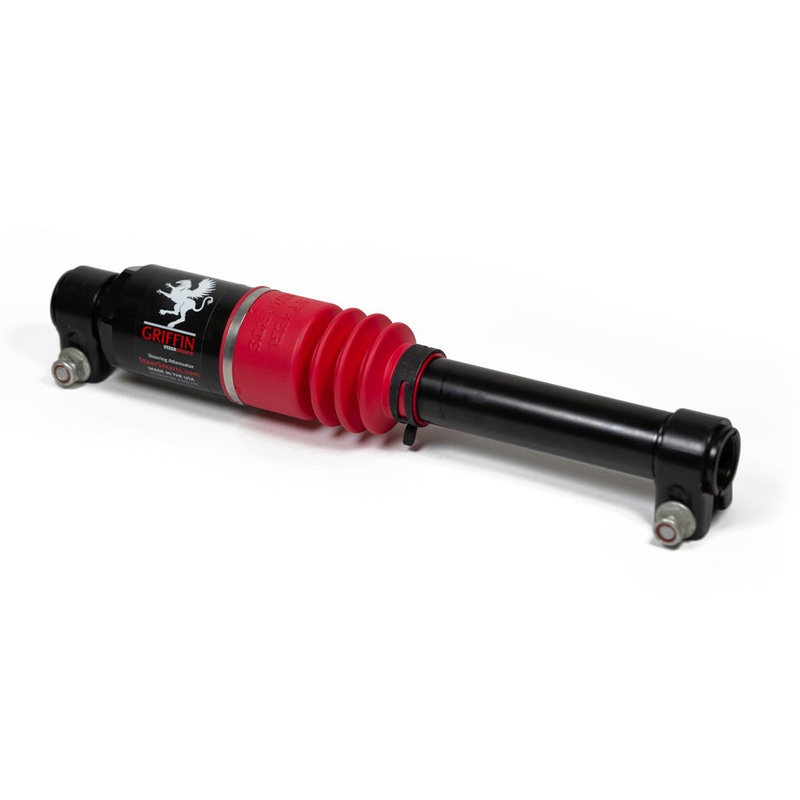Steer Smarts 07098002 – Jeep Steering Attenuator Upgrade for XD Drag Links Griffin XD For 07-24 Wrangler JK/JL, Gladiator Red Bellow