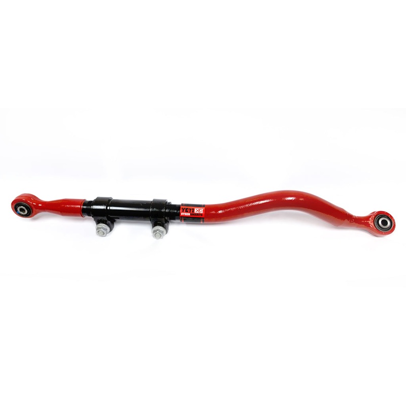 Steer Smarts 75033001 – Jeep Front Adjustable Track Bar Yeti XD Red For 07-18 Wrangler JK