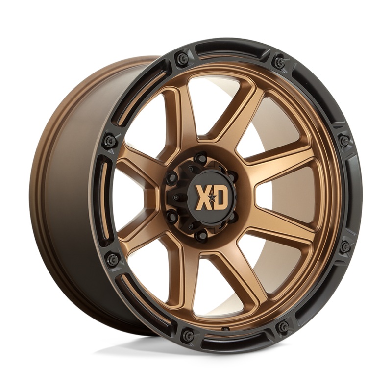 XD Wheels XD86321250644N – Xd863 20X12 Matte Bronze W/ Black Lip