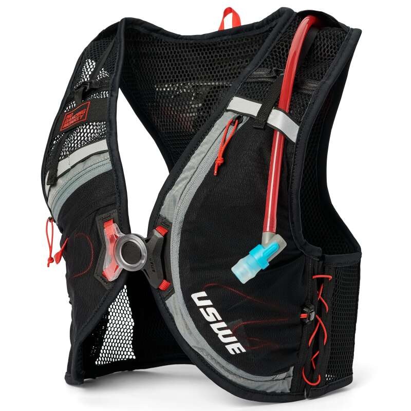 USWE 52080790153 – Rush Bike Hydration Vest 8L Black/Grey – Medium