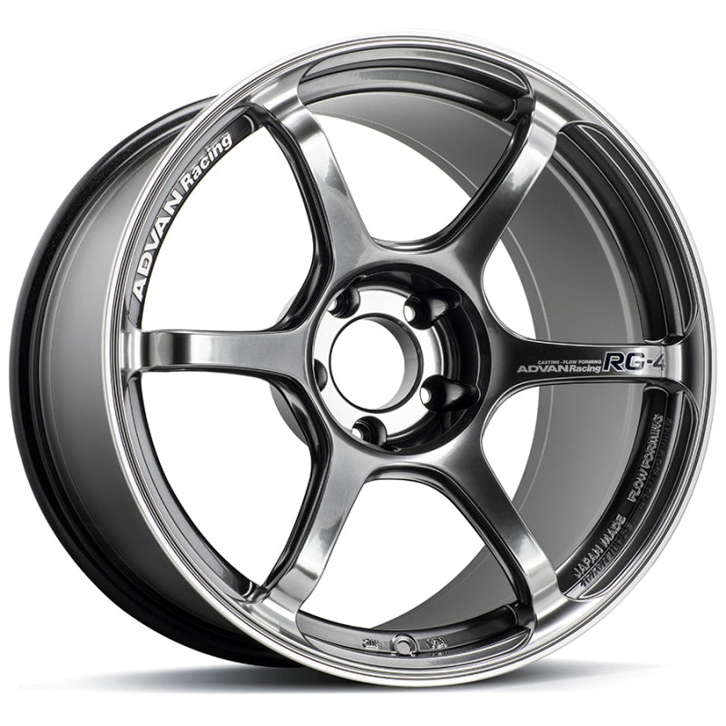 Advan YA47G37EHBR – RG-4 17×8.0 / +37 / 5×114.3 – Racing Hyper Black & Ring