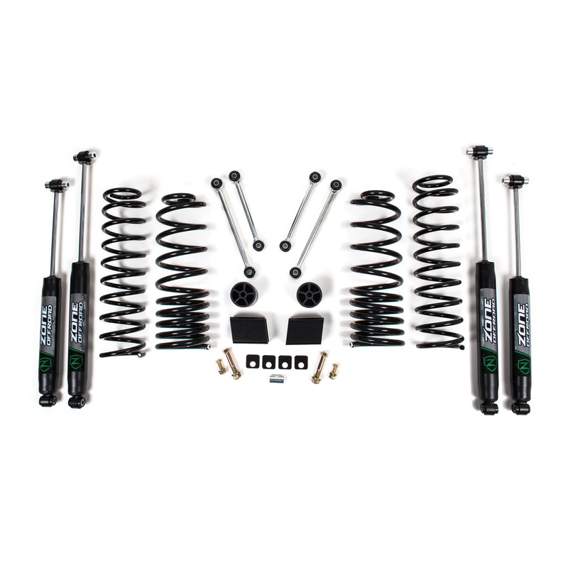 Zone Offroad ZONJ34F – 20-23 Jeep Gladiator JT 3 Inch Lift Kit Adv Series Shocks  Offroad