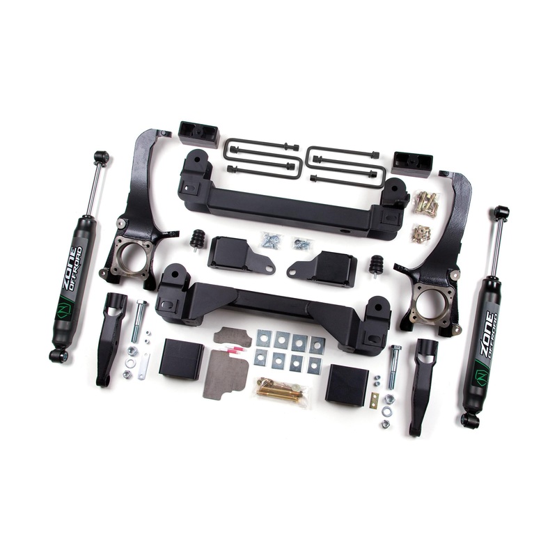 Zone Offroad ZONT1F – 07-15 Toyota Tundra 5 Inch Lift Kit With Fox 2.0 Adventure Series  Offroad