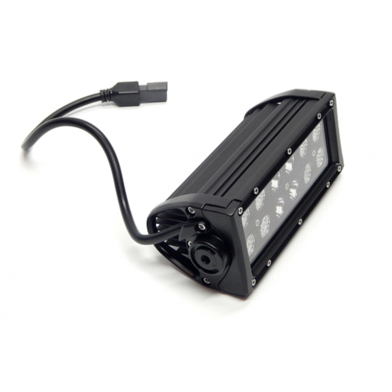 Southern Truck 75075 – 7.5 Inch LED Light Bar Black Series Double Row Straight Combo Flood/Beam 36W DT Harness 3,240 Lumens  Lifts