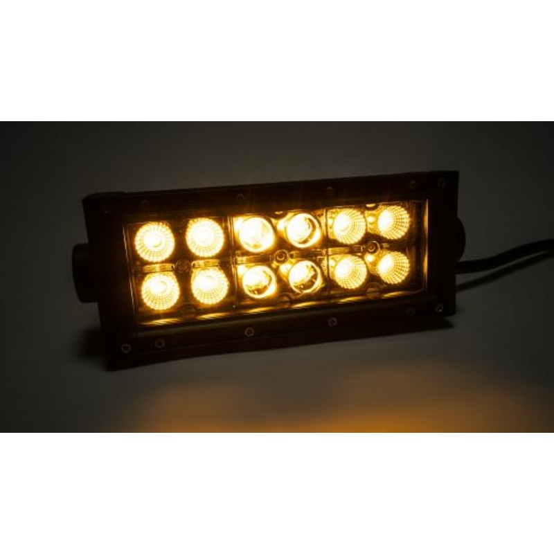 Southern Truck 77075 – 6.0 Inch Amber/White LED Light Bar Double Row Straight Combo Flood/Beam 72W DT Harness 79904 2,160 Lumens  Lifts