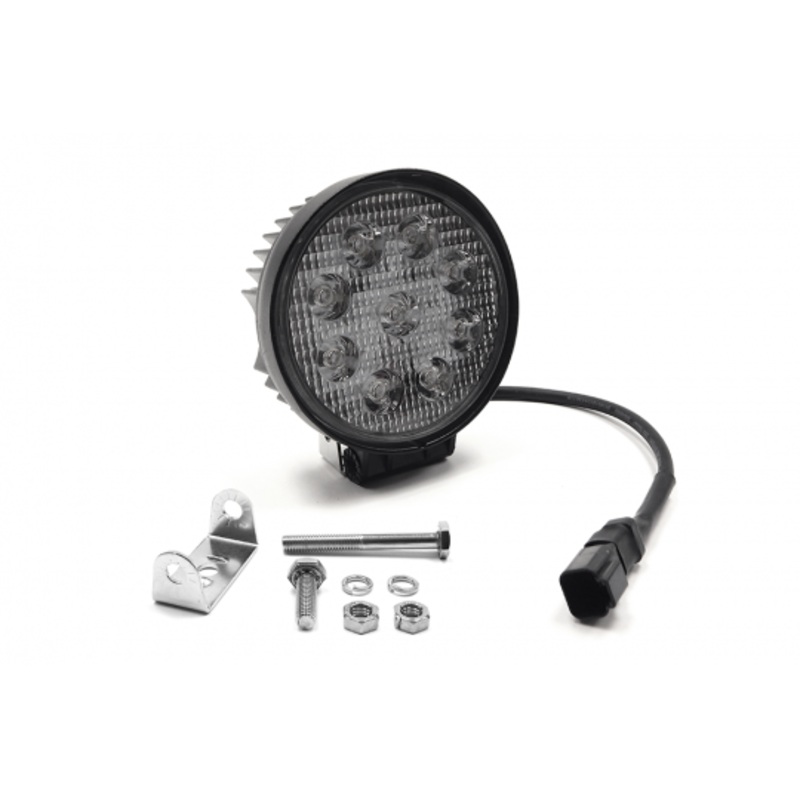 Southern Truck 79912 – 4.5 Inch 27W Round LED Light Flood DT Harness 79900 2,160 Lumens Each  Lifts