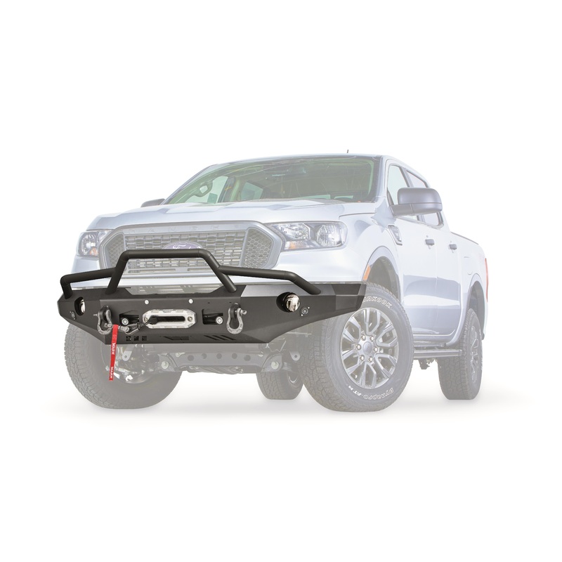 Warn 104296 – The Baja Grille guard (push bar) bolts onto a  Ascent front bumper for style and functionality