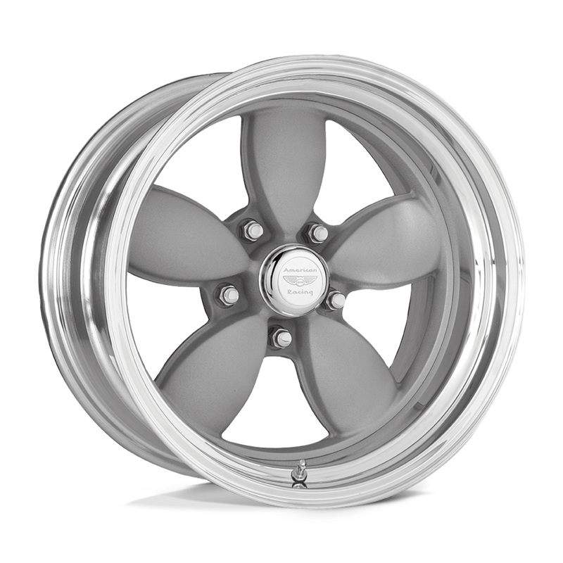 American Racing Wheels VN402786137 – 17X8 2-Pc Mag Gray Cnter Pol Barrel