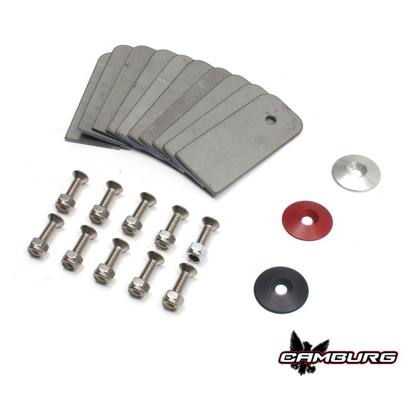 Camburg CAM-040073 – Black Fender Washer 10 Pack (aluminum washer bolt body clip 1/8in. tab)