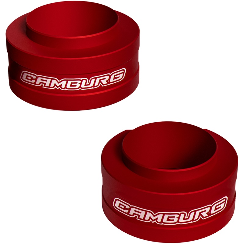 Camburg CAM-110306-RED – 2024+ Ford Ranger Raptor 2.5in Front Spring Preload Spacer Kit (Red)