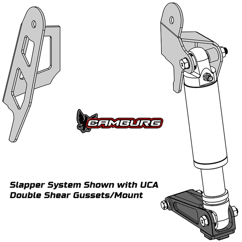 Camburg CAM-310172 – 05-23 Toyota Tacoma 2.5 Front Slapper Bump Stop Mount Kit w/ UCA Gussets Only