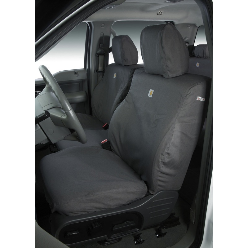 Covercraft SSC2617CAGY – 2024+ Ford Ranger SuperCrew Carhartt SeatSaver Custom Front Row Seat Covers – Gravel
