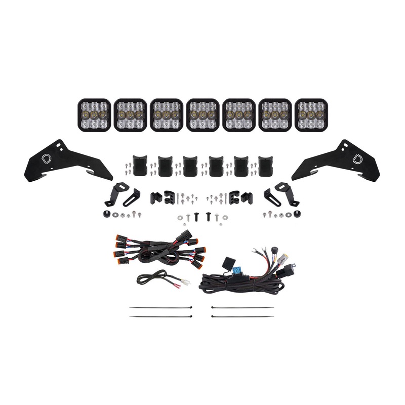 Diode Dynamics DD7919-SS5WND-3415 – SS5 Roof CrossLink Lightbar Kit for 2019-2024 Honda Talon, Cool White (6000K) Pro White Combo