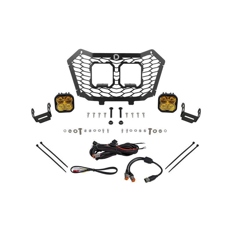 Diode Dynamics DD7900-SS3GRL-3415 – Stage Series LED Grille Kit for 2022-2024 Honda Talon, Yellow (3000K) Sport Yellow Combo