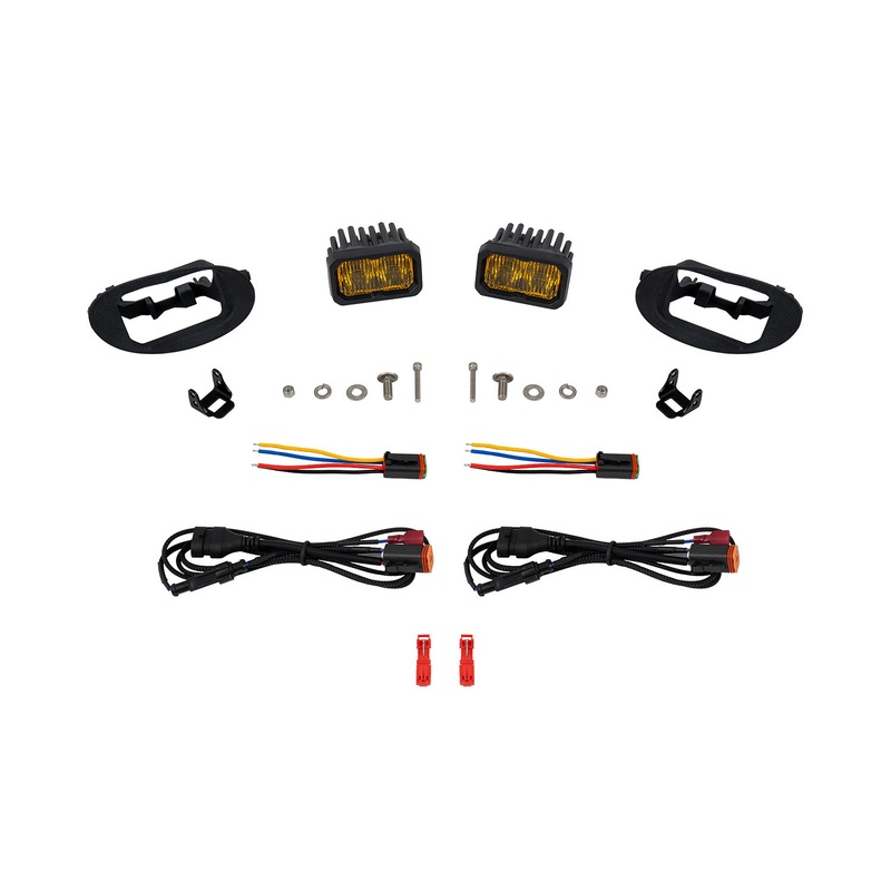 Diode Dynamics DD7998-SSC2FOG-1286 – SSC2 LED Fog Light Kit for 2008-2010 Honda Odyssey, Yellow (3000K) Pro Yellow SAE Fog