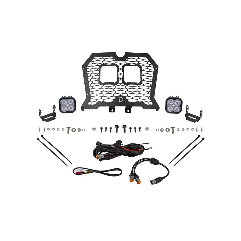 Diode Dynamics DD8073-SS3GRL-4706 – Stage Series LED Grille Kit for 2019-2023 Polaris RZR XP, Cool White (6000K) Sport White SAE Fog