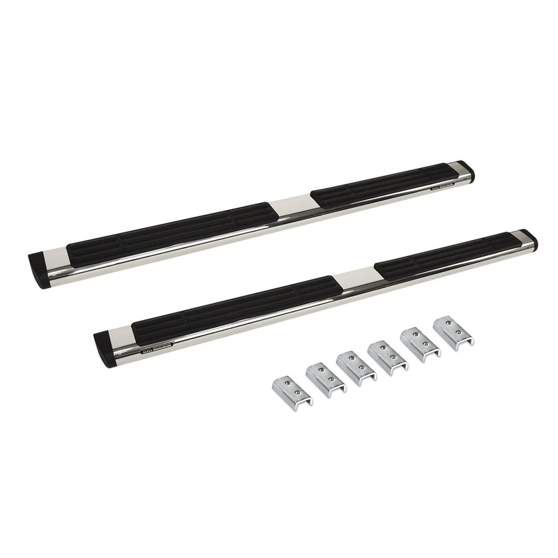 Big Country 396224806 – Truck Accessories  – 6 WIDESIDER Platinum Side Bars With Mounting Bracket Kit – Polished Stainless Steel