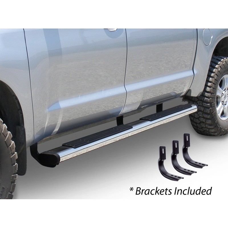 Big Country 396324806 – Truck Accessories  – 6 WIDESIDER Platinum Side Bars With Mounting Bracket Kit – Polished Stainless Steel