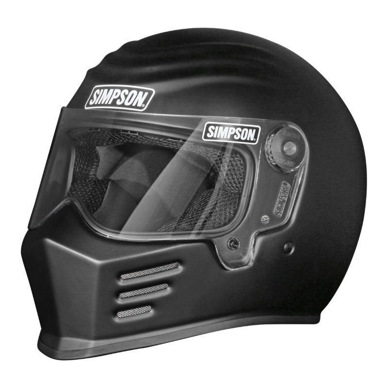 Simpson Motorcycle OB33LG – OUTLAW BANDIT 3.0 HELMET FLAT BLACK LARGE