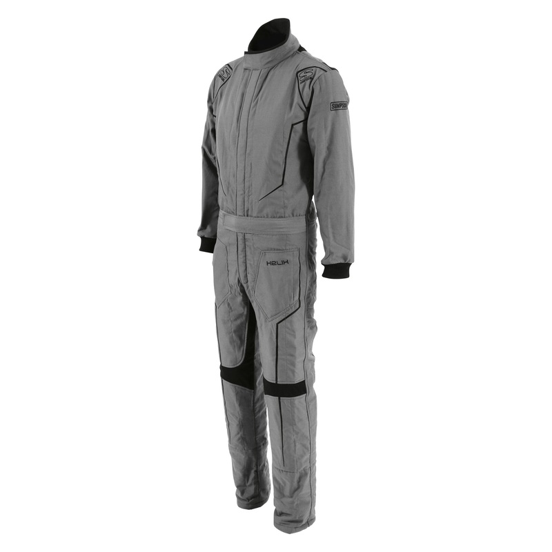 Simpson Safety HX05221 – HELIX SUIT ALLOY BLACK MD